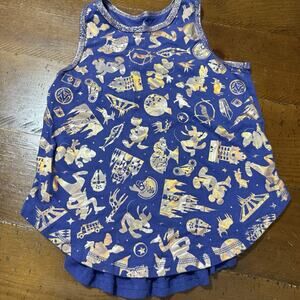 Walt Disney World Shimmer Tank Top Girls 7 50th Anniversary Resort Vacation